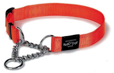 Rogz For Dogs Holzfäller-Halbschlupfkragen Orange