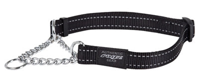 Rogz For Dogs Fanbelt Halb-Schlupfkragen Schwarz