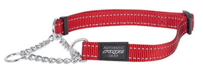 Rogz For Dogs Fanbelt Halb-Schlupfkragen Rot