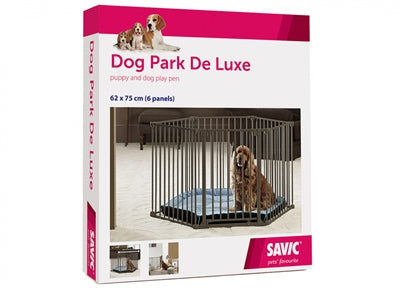 Savic Welpenstall Hundepark Deluxe Schwarz