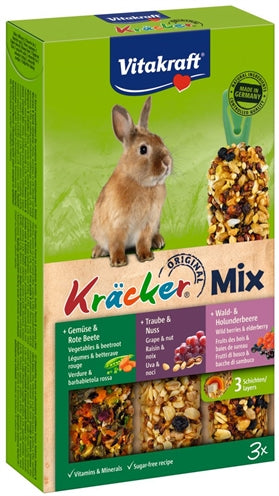 Vitakraft Zwergkaninchen-Kracker Nuss/Waldfrüchte/Gemüse