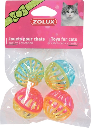 Zolux Katzenspielzeug Ball Twist Mit Glocke Assortiert