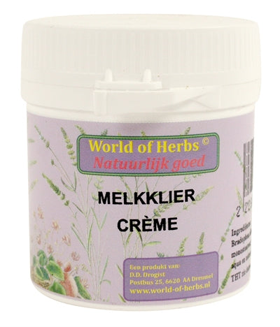 World Of Herbs Welt Der Kräuter Phytotherapie Milchdrüsencreme