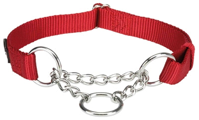 Trixie Hundehalsband Premium Halb-Schlupf-Halsband Rot