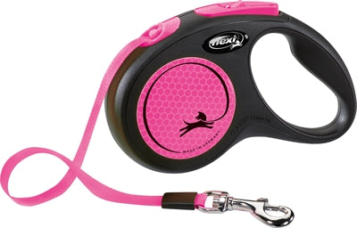 Flexi Linie Neue Klassische Neonband Schwarz/Rosa