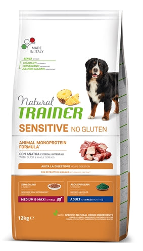 Natural Trainer Hund Erwachsene Medium / Maxi Sensitive Ente Glutenfrei