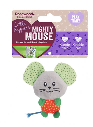 Rosewood Little Nippers Mighty Mouse Mit Katzenminze