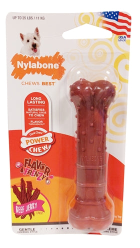 Nylabone Textured Dura Chew Beef Jerkey Für Harte Bisse