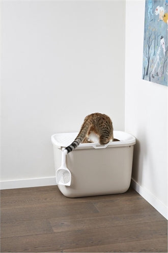 Savic Katzentoilette Hop In Weiss / Mokka