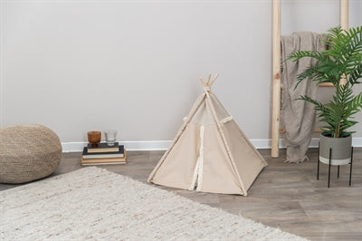 Trixie Katze Korb Tipi Boho Beige