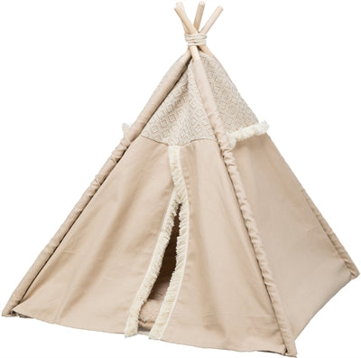 Trixie Katze Korb Tipi Boho Beige