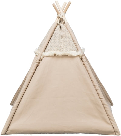 Trixie Katze Korb Tipi Boho Beige