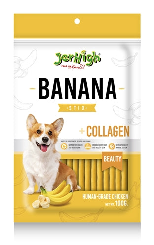 Jerhigh Bananensticks Mit Huhn Und Kollagen