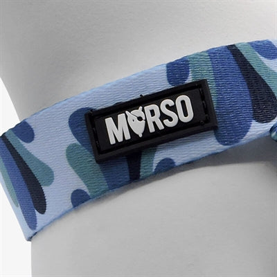 Morso Mini-Hundegeschirr Verstellbar Recycelt Splash Blau