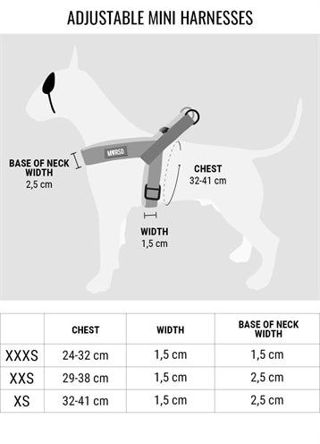 Morso Mini-Hundegeschirr Einstellbar Recycelt Blase Leo Rosa