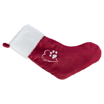 Trixie Xmas Weihnachten Socke Plüsch Rot/Weiss