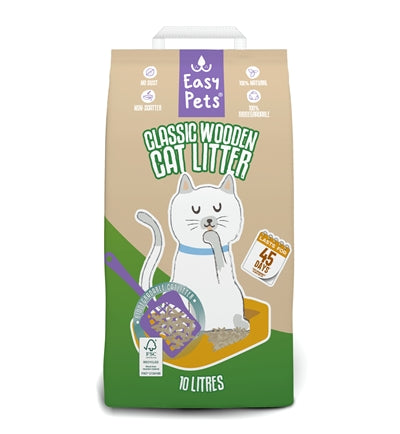 Easypets Biologisch Abbaubare Klassische Holzpellets Katzenstreu