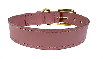 Sazzz Hundehalsband Braveheart Classic Leder Rosa