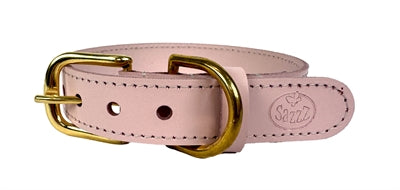 Sazzz Hundehalsband Braveheart Classic Leder Hellrosa