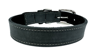 Sazzz Hundehalsband Nomad Vintage Leder Anthrazit