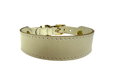 Sazzz Halsband Hund Sweetie Classic Leder Creme