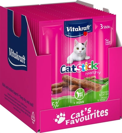 Vitakraft Cat-Stick Mini Huhn/Katzengras