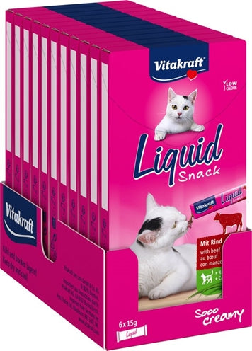 Vitakraft Katze Flüssiger Snack Rindfleisch &Amp; Inulin