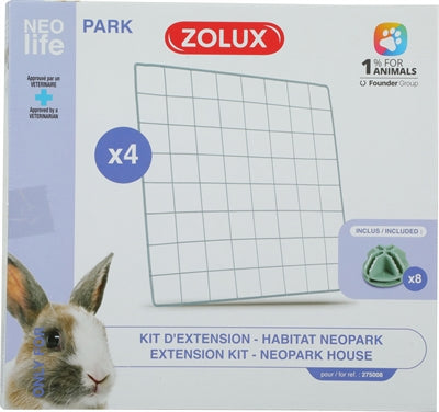 Zolux Neolife Neopark Kaninchen Verlängerungsset Netzplatten