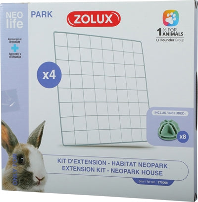 Zolux Neolife Neopark Kaninchen Verlängerungsset Netzplatten