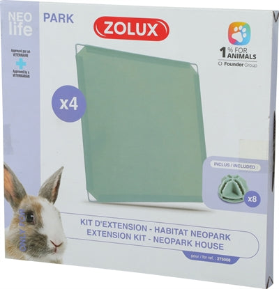 Zolux Neolife Neopark Kaninchen Erweiterungsset Geschlossene Platten