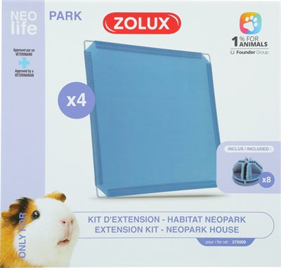 Zolux Neolife Neopark Meerschweinchen Erweiterungsset Geschlossene Platten