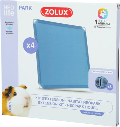 Zolux Neolife Neopark Meerschweinchen Erweiterungsset Geschlossene Platten