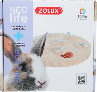 Zolux Neolife Leckerli-Tablett Kaninchen Holz