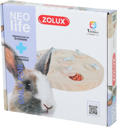 Zolux Neolife Leckerli-Tablett Kaninchen Holz