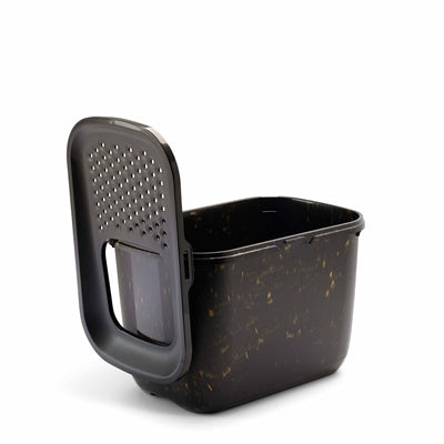 Savic Katzentoilette Hop In Marmor Schwarz/Gold