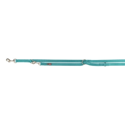 Trixie Hundeleine Premium Verstellbar Aqua Blau