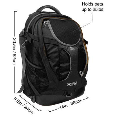 Kurgo G-Train Rucksack Schwarz