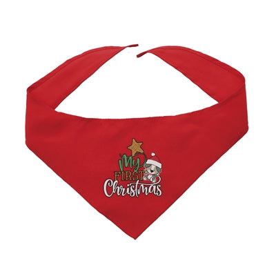 Croci Xmas Mein Erstes Weihnachten Hund Set Mütze / Bandana / Knochen