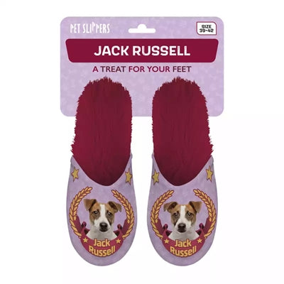 Markenlos Hausschuh Jack Russel Rosa / Fuchsia