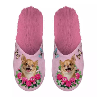 Markenlos Pantoffel-Chihuahua Rosa