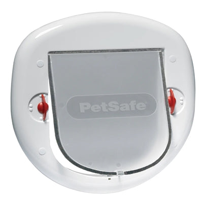 Petsafe Katzenklappe Grosse Katze / Kleiner Hund 4 Positionen Weiss