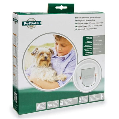 Petsafe Katzenklappe Grosse Katze / Kleiner Hund 4 Positionen Weiss